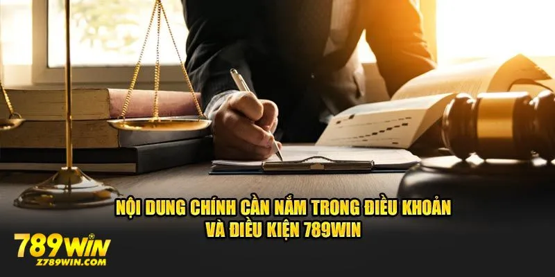 Nội dung chính cần nắm trong điều khoản và điều kiện 789WIN